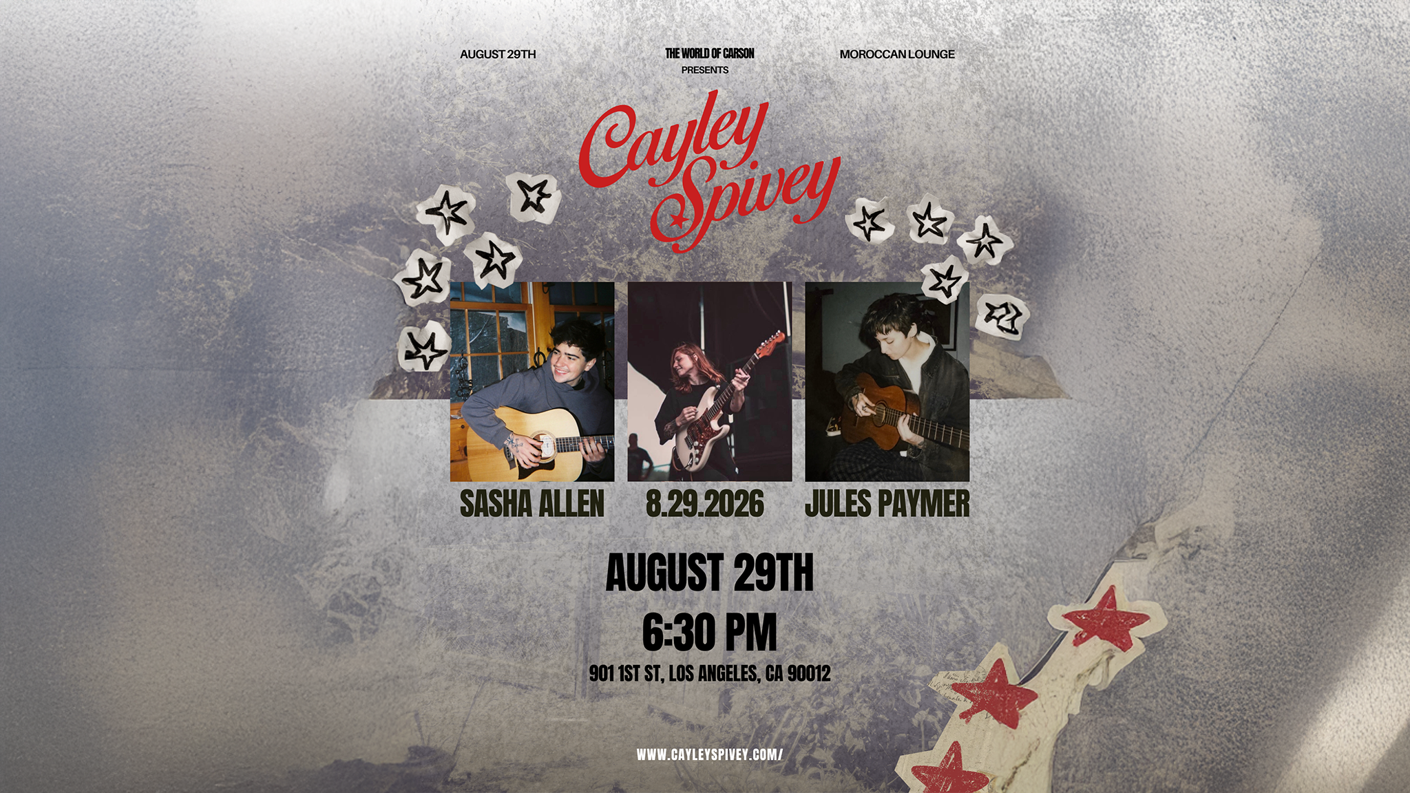 Cayley Spivey with Sasha Allen & Jules Paymer at The Moroccan Lounge – Los Angeles, CA