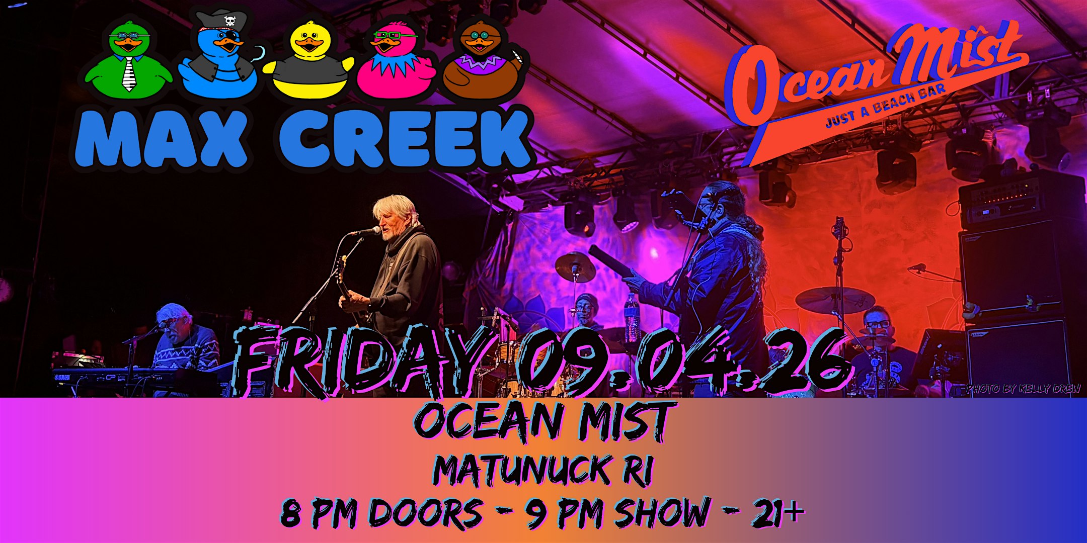 Max Creek @ The Ocean Mist at Ocean Mist – South Kingstown, RI