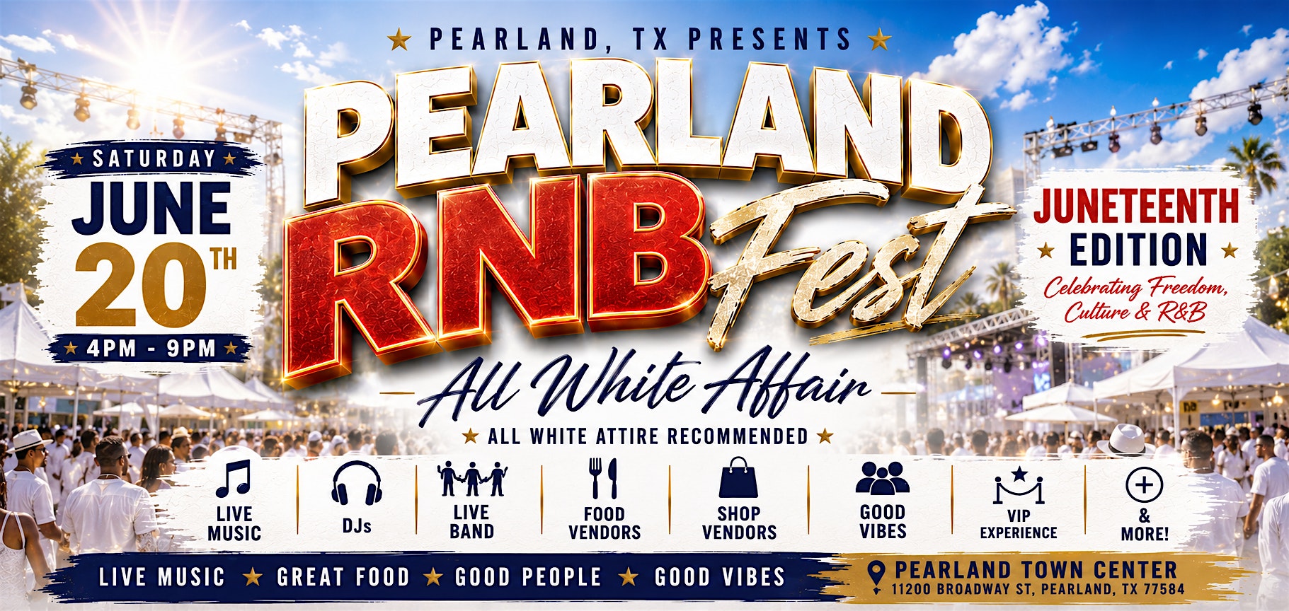 Pearland RNB Fest Labor Day Weekend at Pearland Town Center – Pearland, TX