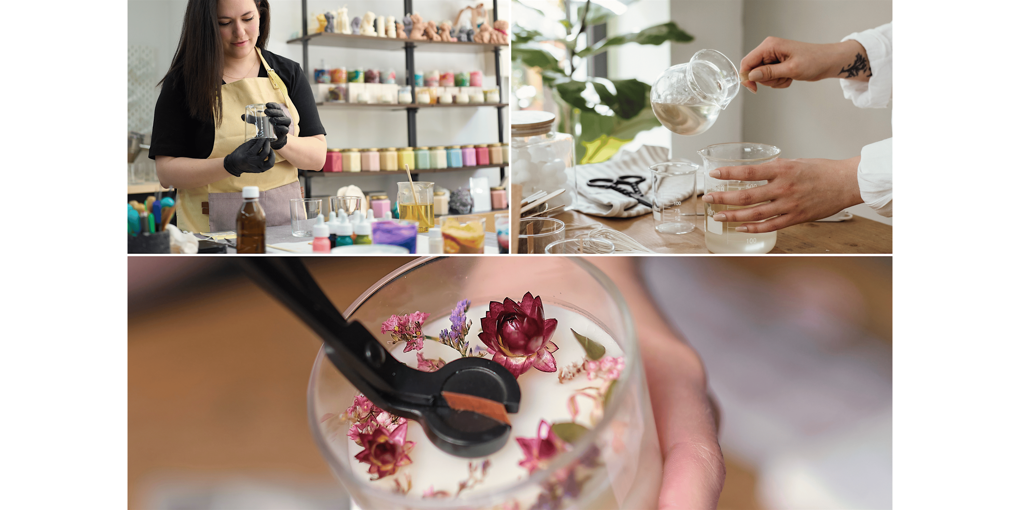 Custom Candle Making With Demetrius & Quanda – Candle Making Class in Denver | Classpop!™ at Wanderment Brewing – Denver, CO