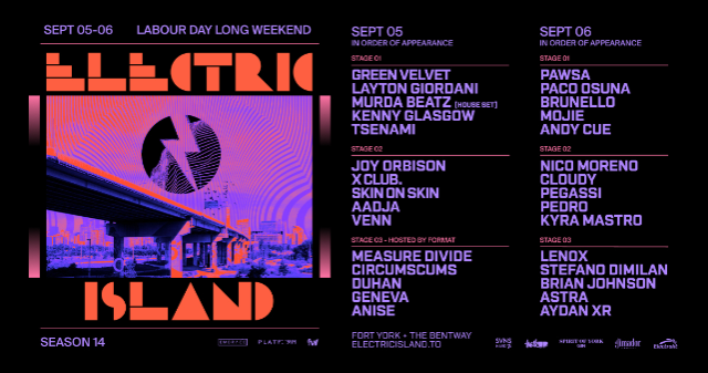 ELECTRIC ISLAND: 2026 – 2 DAY PASS – SEASON CLOSER at Fort York – Toronto, Canada