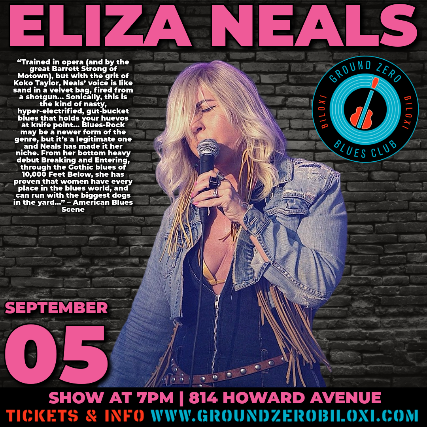 Eliza Neals at Ground Zero Blues Club Biloxi – Biloxi, MS