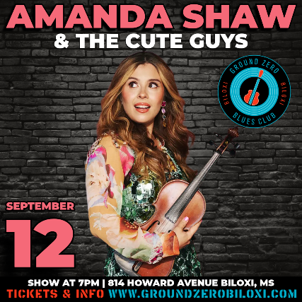Amanda Shaw & The Cute Guys at Ground Zero Blues Club Biloxi – Biloxi, MS