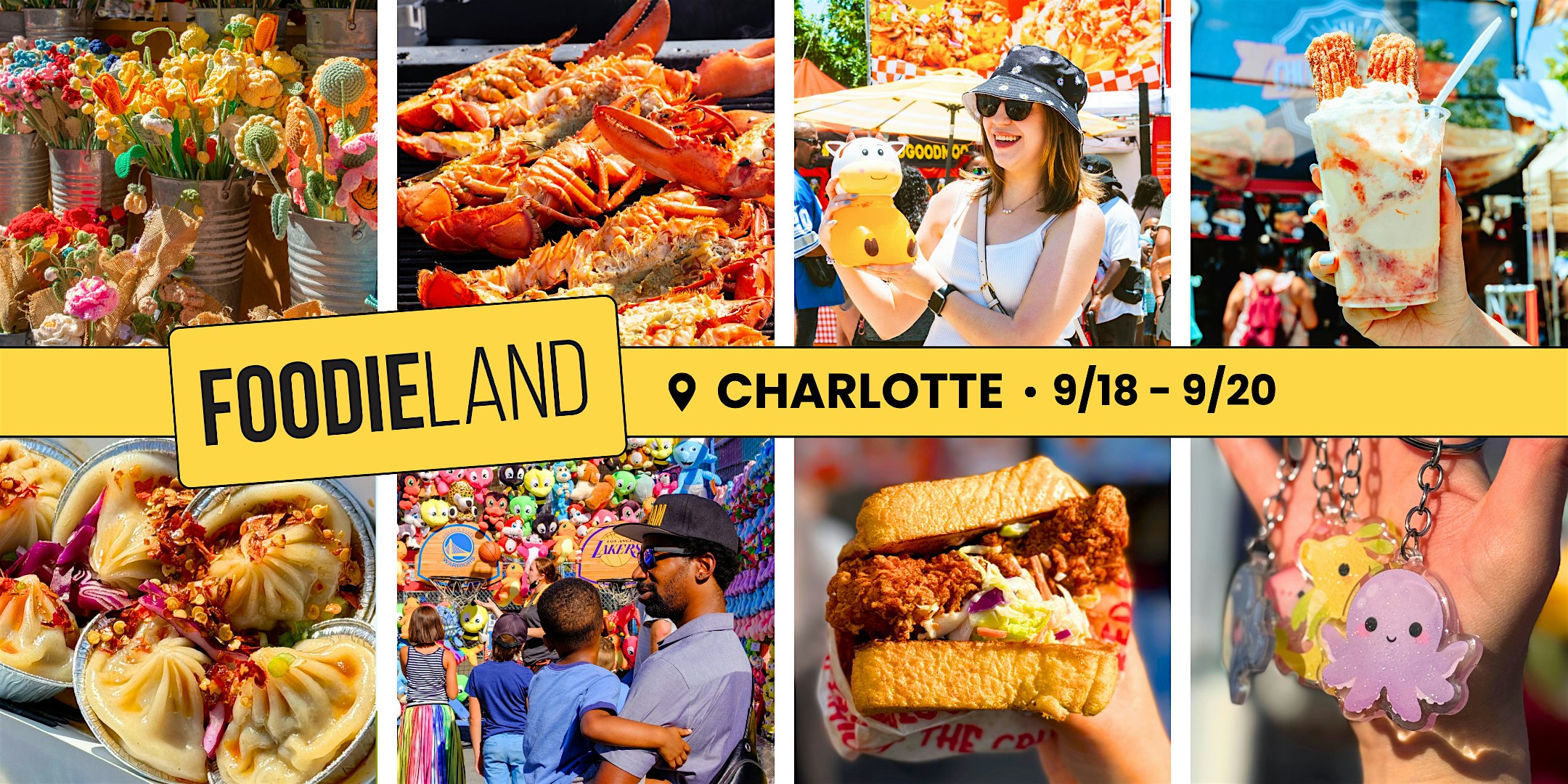 FoodieLand Food Festival – Charlotte | September 18-20, 2026 at Charlotte Motor Speedway – Concord, NC