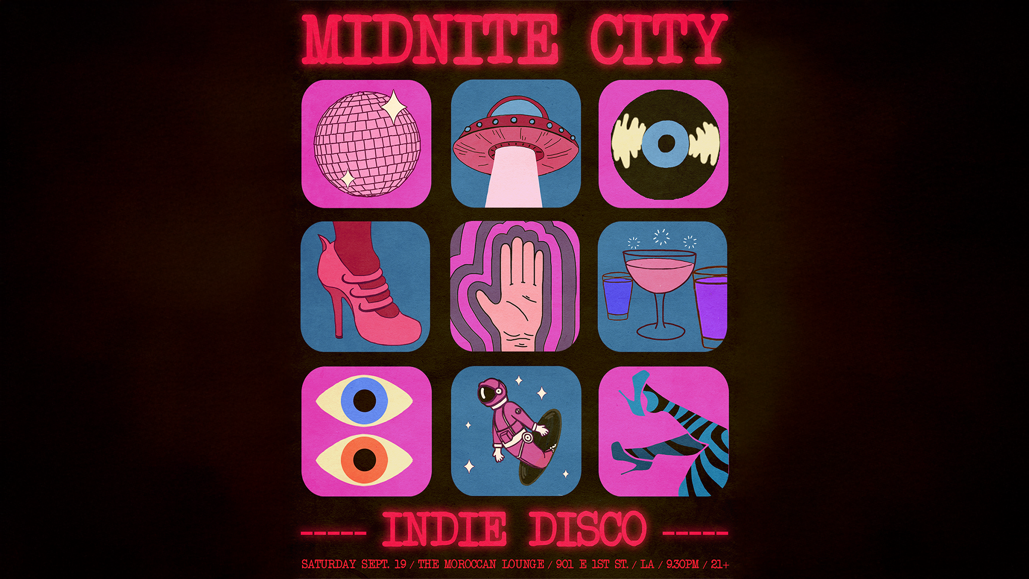 Midnite City: Indie Disco at The Moroccan Lounge – Los Angeles, CA