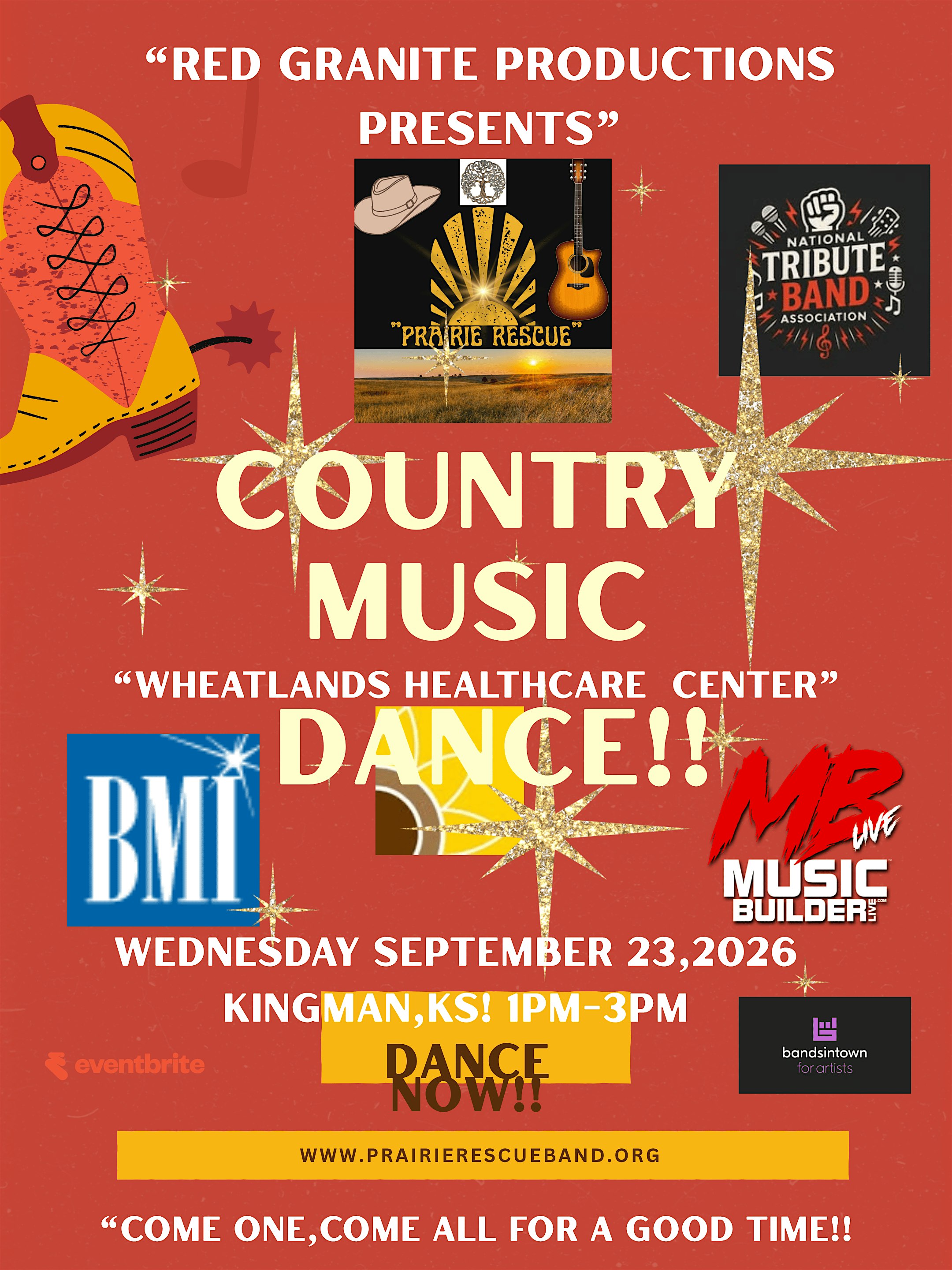 prairie rescue band live!! at Wheatlands Healthcare Center – Kingman, KS