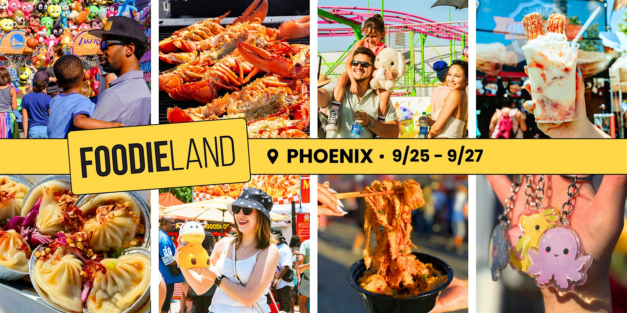 FoodieLand Food Festival – Phoenix | September 25-27, 2026 at Phoenix Raceway – Avondale, AZ