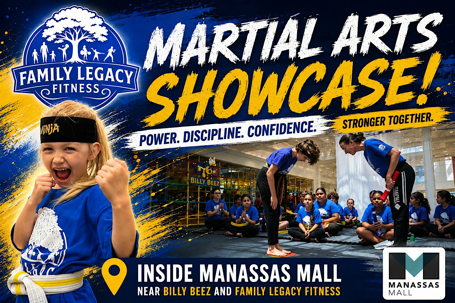 Martial Arts Showcase & Live Performance at Manassas Mall – Manassas, VA