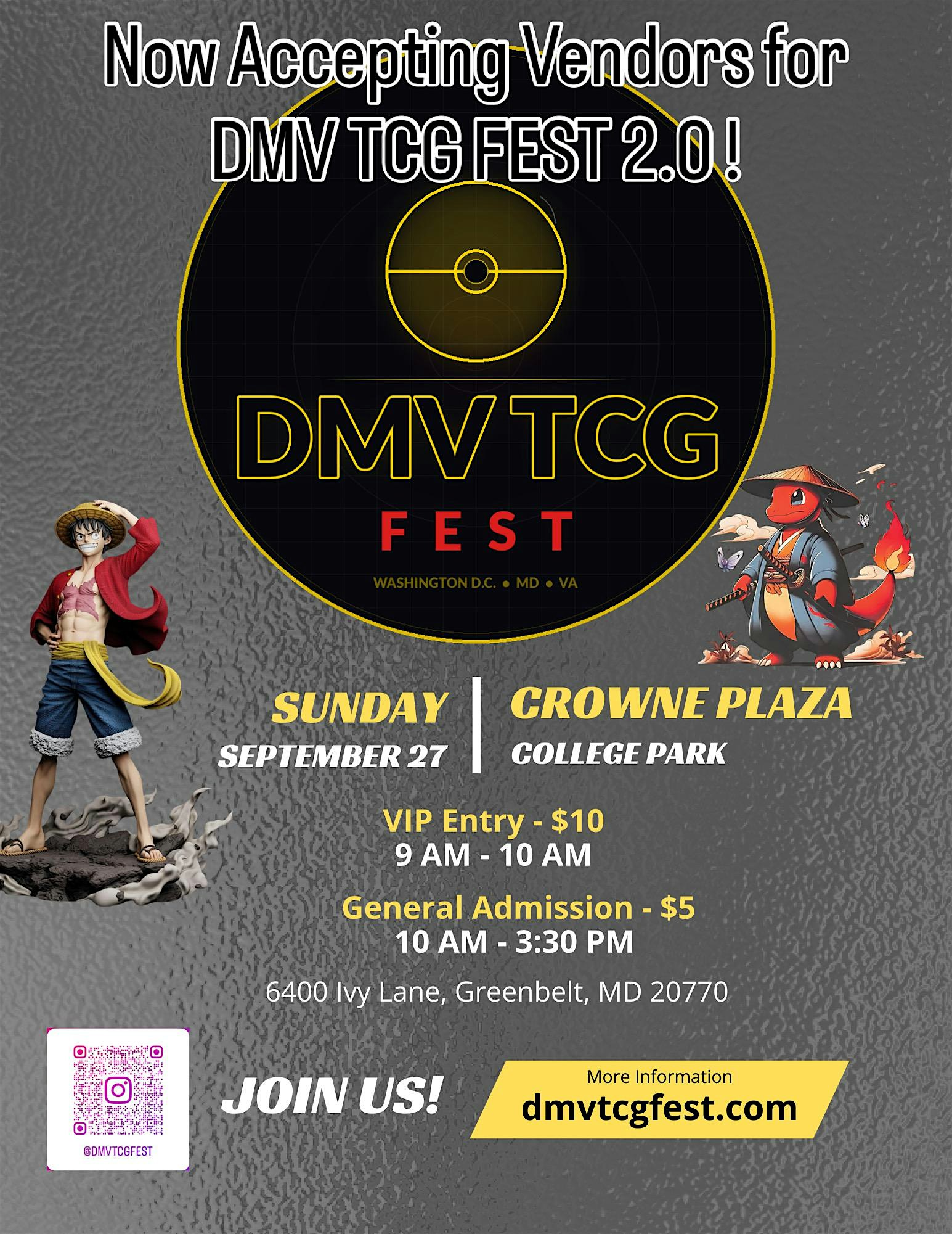 DMV TCG FEST 2.0 ! at Crowne Plaza College Park – Washington DC by IHG – Greenbelt, MD