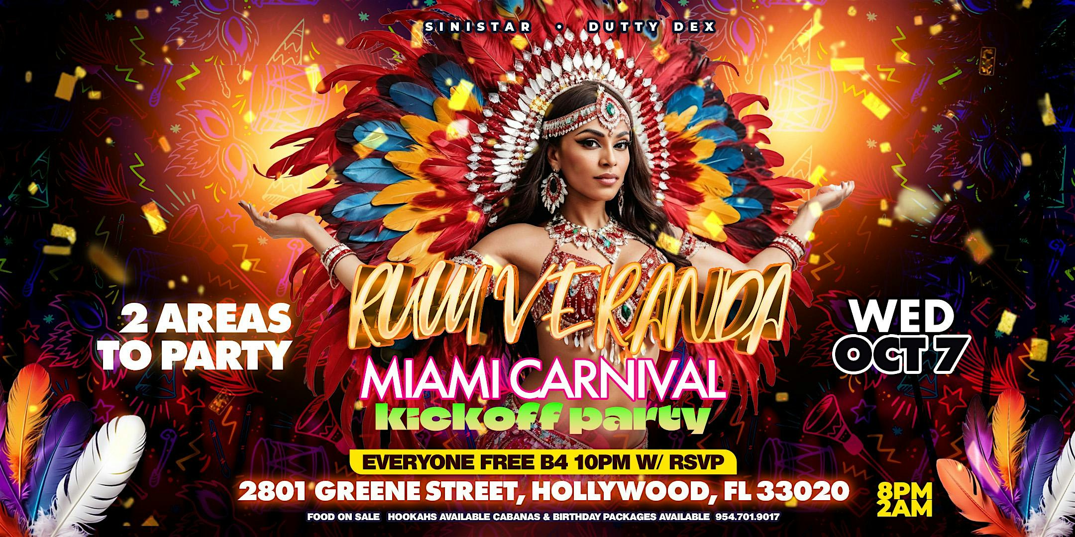 Rum Veranda – Miami Carnival Kick Off at Club Vault – Hollywood, FL