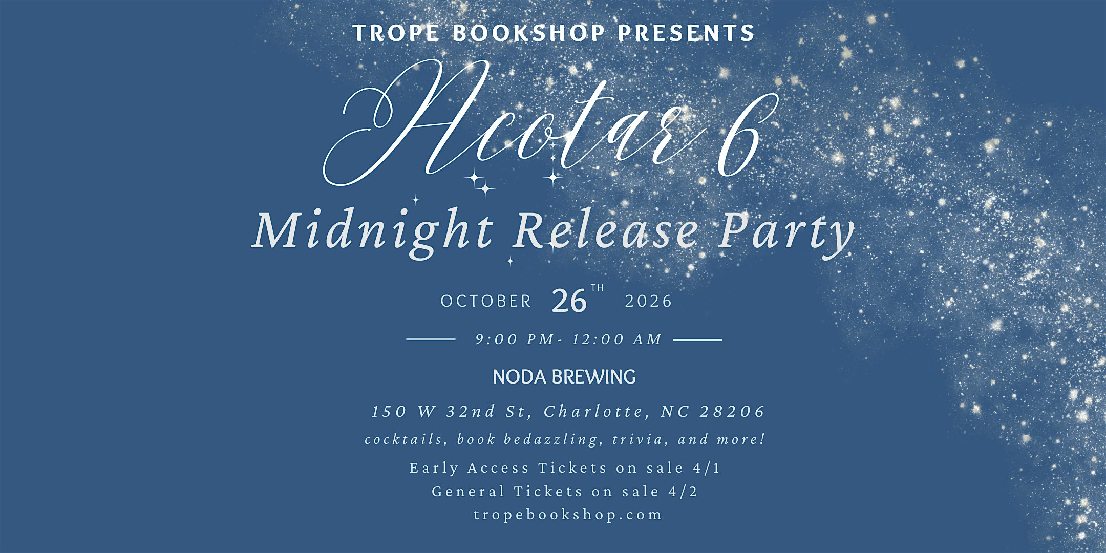 ACOTAR 6 Midnight Release Party at NoDa Brewing Company – Charlotte, NC