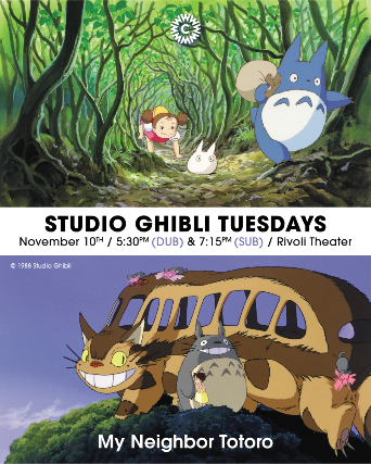 My Neighbor Totoro (Dub) in the Rivoli! *Studio Ghibli Tuesdays* at Williams Center – Cinema Underground – Rutherford – Rutherford, NJ
