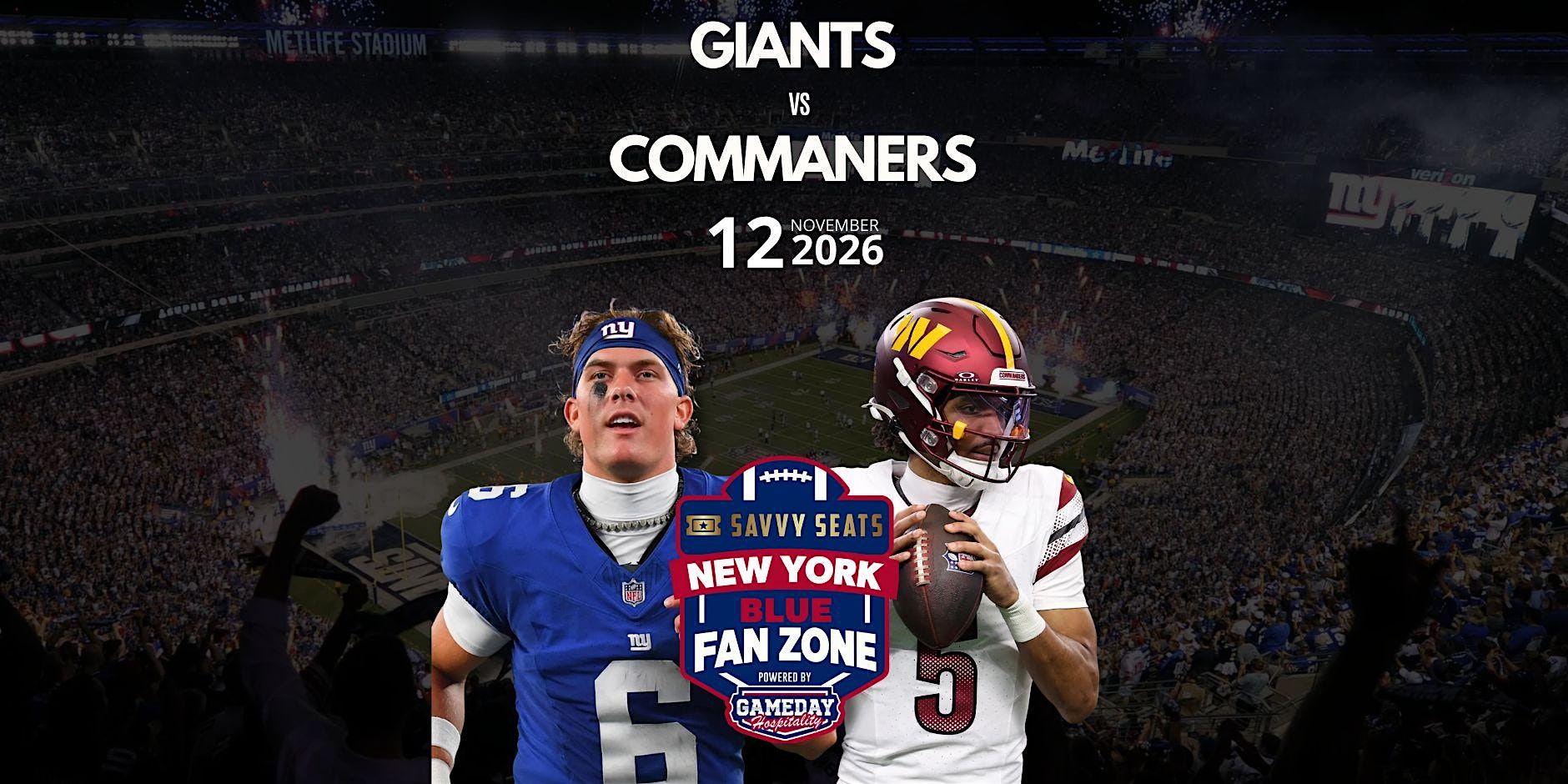 Giants vs. Commanders Fan Zone at MetLife: Food, Drinks & Game Day Vibes! at American Dream Way – East Rutherford, NJ