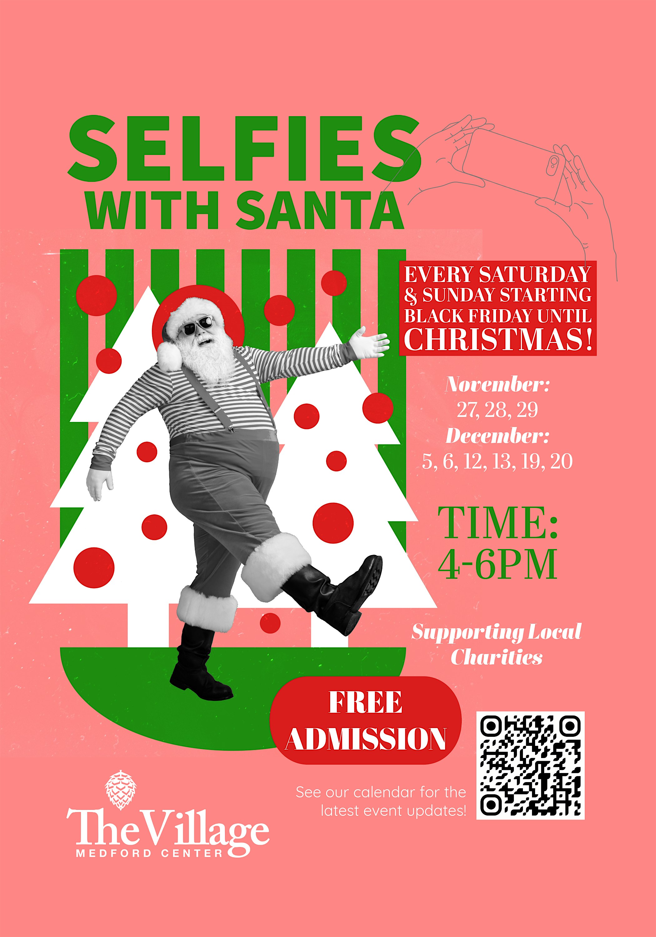Selfies with Santa at The Village at Medford Center – Medford, OR