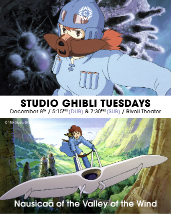 Nausicaä of the Valley of the Wind (Dub) in the Rivoli! *Studio Ghibli Tuesdays* at Williams Center – Cinema Underground – Rutherford – Rutherford, NJ