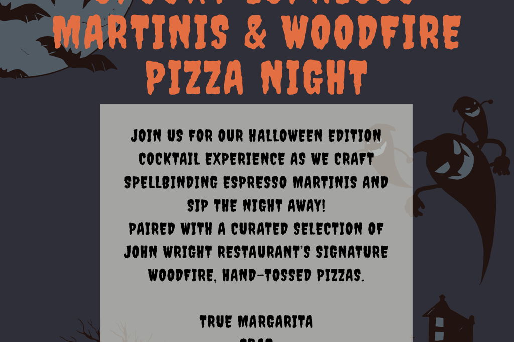 Winter Cocktail Series – Spooky Espresso Martinis & Woodfire Pizza Night at – York, SC
